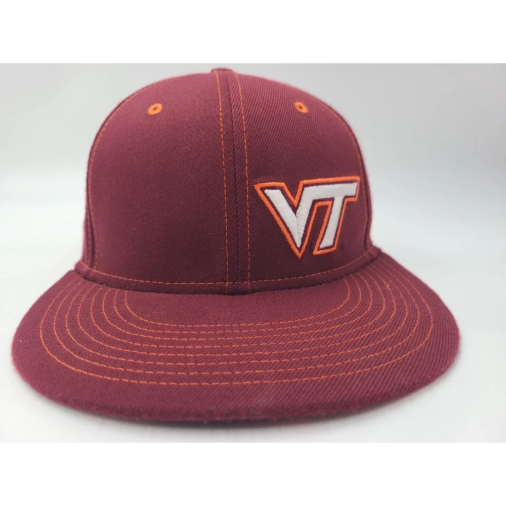Virginia Tech Hokies Nike True Dri-Fit Flex Fitted S-M Hat Cap Men NCAA Maroon‎